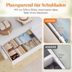 Lifewit 9er Set Schubladentrenner verstellbar 35–55 cm – Schubladen Organizer mit Silikonpads – Bild 6