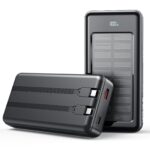 Bextoo Solar Powerbank 27000mAh mit 22,5W Schnellladung – Tragbares Ladegerät für Smartphones