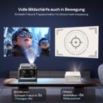Aurzen Boom Mini 4-in-1 Smart Beamer – 500 ANSI Lumen, Google TV & 4K für Heimkino – Bild 7