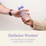 Lansinoh Glasflaschenset 160 ml – NaturalWave Sauger für natürliches Stillverhalten, 4er Set – Bild 4
