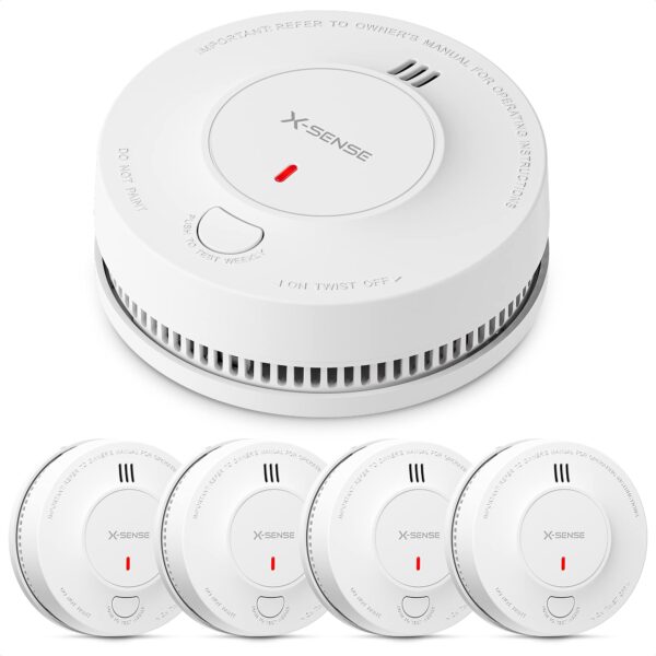 X-Sense Rauchmelder 5er Set – 10 Jahre Batterie, EN14604 zertifiziert
