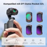 K&F CONCEPT FD161 ND Filter Set für DJI Osmo Pocket 3/4 – Magnetisches 4er Set – Bild 5