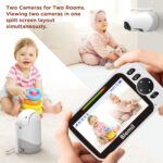 Blemil Babyphone mit Kamera – 5″ Display, 30h Akku, Schwenk-/Zoom-Kamera & Nachtsicht – Bild 7