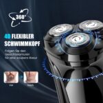 Brightup Elektrorasierer Herren mit 4D-Schwebekopf – Nass- & Trockensystem IPX6 – Bild 3