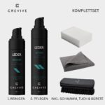 CREVIVE Lederpflege Auto Komplett Set – Reiniger & Lotion für Autositze – Bild 3