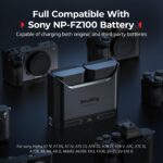 SMALLRIG Doppel-Ladegerät für Sony NP-FZ100 – 22,5W USB-C Schnellladestation für Alpha-Kameras – Bild 3