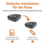 Amazon Basics Dachbox 425L wasserdicht – Faltbare Dachgepäckträger Tasche mit 8 Spanngurten – Bild 3