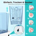 COSLUS Munddusche Professional 600ml – 2 Modi & 12 Druckstufen für optimale Zahnpflege – Bild 5