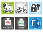 EUFAB AMBER 3 Fahrradträger für Anhängerkupplung – E-Bike geeignet, 3 Fahrräder – Bild 9