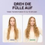 Wavytalk Power Wave Welleneisen mit Ionenschutz, 35-mm-V-Platten, Dual-Voltage, Rosé – Bild 3