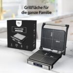Olvy Sandwichmaker XXL – 3-in-1 Kontaktgrill mit 180° Öffnung & Temperaturregelung – Bild 3