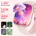 Mingtawn Smartwatch Damen 1.83" HD mit 7 Armbänder – Fitness Tracker mit Bluetooth-Anruf & SpO2 – Bild 3