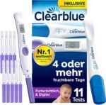 Clearblue Kombipack: 10 Ovulationstests + 1 Schwangerschaftstest – Digital & Zuverlässig