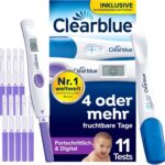 Clearblue Kombipack: 10 Ovulationstests + 1 Schwangerschaftstest – Digital & Zuverlässig