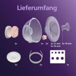 Philips AVENT Freihändige Doppel-Auffangbecher – Ultraleicht & transparent für elektrische Milchpumpen – Bild 8