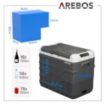Arebos Kompressor Kühlbox 43L – Elektrische Gefrierbox mit App-Steuerung für Auto & Camping – Bild 7