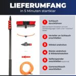 BoomDing Teleskop Waschbürste 4,6 m mit Wasseranschluss – PV & Wintergarten Reinigung – Bild 5