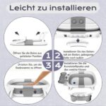 COOSEYA Faltbare Baby-Badewanne mit Stützkissen – Sicher & platzsparend für Neugeborene – Bild 6