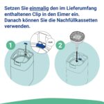OdourSeal Nachfüllkassetten & Clip – Geruchskontrolle für Spross & Littycat Eimer – Bild 3