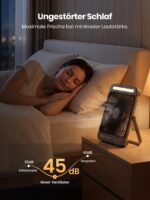 Warmco D4 Akku Camping Ventilator 20000mAh – 48h Laufzeit mit LED & Haken – Bild 5