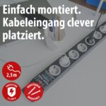 Brennenstuhl Super-Solid 8-Fach Steckdosenleiste mit Überspannungsschutz – 2,5m Kabel – Bild 2
