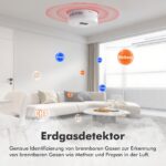 TONSHAN Gasmelder CH4/Propan – Batteriebetriebener Methandetektor mit Dual-Alarm für Haushalt – Bild 3