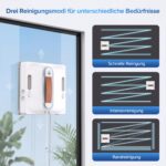 Lubluelu Fensterputzroboter mit KI-Navigation & 8 kPa Saugkraft – Automatische Glasreinigung – Bild 6