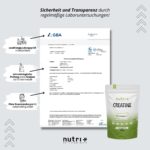 Nutri + Creapure 500g – Reines Kreatin Monohydrat Pulver für maximale Leistung – Bild 5