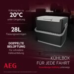 AEG Thermoelektrische Kühlbox KK 28 – 28 Liter Reisekühlbox mit 12V/230V für Auto & Camping – Bild 2