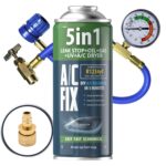 A/C FIX 5in1 R1234yf Kältemittel – Klimaanlage Komplettset mit Öl & Adapter