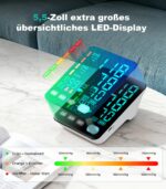 YONLO Automatisches Oberarm-Blutdruckmessgerät mit 2 Manschetten – Für die ganze Familie – Bild 3