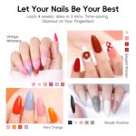 PEACECOLOR Gel Nagellack Set mit UV Lampe & elektrischer Nagelfräser – 40-teiliges Starter-Set – Bild 3