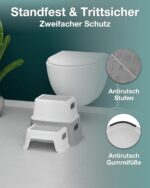 Lunora StufenHeld Kinder-Tritthocker 2 Stufen – Sicherer Tritt mit Anti-Rutsch für jeden Raum – Bild 5