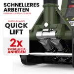 GENTOR Hydraulischer Wagenheber 3T – Flacher Rangier-Heber 75–505mm mit Gummiauflage – Bild 3