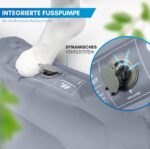 NORDMUT® Isomatte 10 cm mit Fußpumpe – Schnellaufblasend für Camping & Outdoor – Bild 4