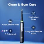 Oral-B iO Series 3 Elektrische Zahnbürste Doppelpack – Zahnpflege mit Andruckkontrolle – Bild 4