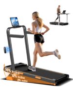 LONTEK Klappbares Laufband mit Steigung – 10 km/h Heimtrainer für Zuhause