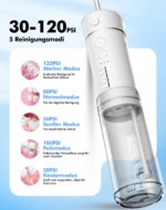 Bezvoi Kabellose Reise-Munddusche mit 5 Modi – Tragbarer Oral Irrigator für unterwegs – Bild 4