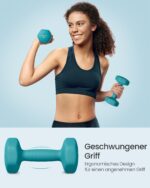 SONGMICS Kurzhantel-Set 9kg mit Ständer – Neopren-Hanteln 1-3kg für Anfänger – Bild 3