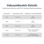 Amazon Basics Vakuum-Kompressionsbeutel 20er Set mit Handpumpe – Platzsparendes Aufbewahrungssystem – Bild 4