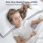 Slybear Kopfkissen 40x80 cm 2er Set – Orthopädisches Seitenschläferkissen waschbar – Bild 5