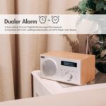 August MB420 DAB+/FM Radiowecker mit Bluetooth – 5W Hi-Fi Holzradio für Küche – Bild 5