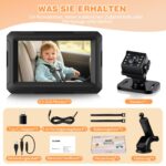 Zacro Baby Autospiegel 1080P HD mit Nachtsicht – Rückbank Monitor USB-C – Bild 10