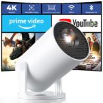 Einyoumily Mini Beamer 4K mit 20000 Lumen & Android 14 – Tragbarer Heimkino-Projektor