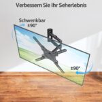 MOUNTUP TV-Wandhalterung 26-60 Zoll – Schwenkbar & Neigbar bis 35 kg, VESA 400x400 – Bild 4