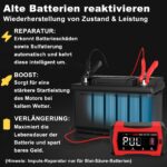 HTRC 16A Autobatterie Ladegerät 6V/12V/24V – Intelligent für PKW, Motorrad & Boot – Bild 4
