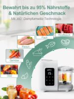 KOSTTE 6-in-1 Babynahrungszubereiter – Dampfgarer & Mixer mit automatischer Reinigung – Bild 8