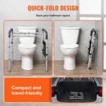 VEVOR Toiletten-Sicherheitsgeländer 136 kg – Aufstehhilfe mit Aluminiumrahmen & rutschfesten Griffen – Bild 6