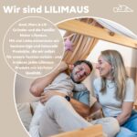 lilimaus Baldachin Kinderzimmer – Handgenähter Betthimmel aus 100% Baumwolle Musselin – Bild 7