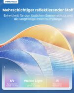 PEMOTech Faltbarer Sonnenschutz Auto 132×76 cm – UV & Hitzeschutz Frontscheibe – Bild 6